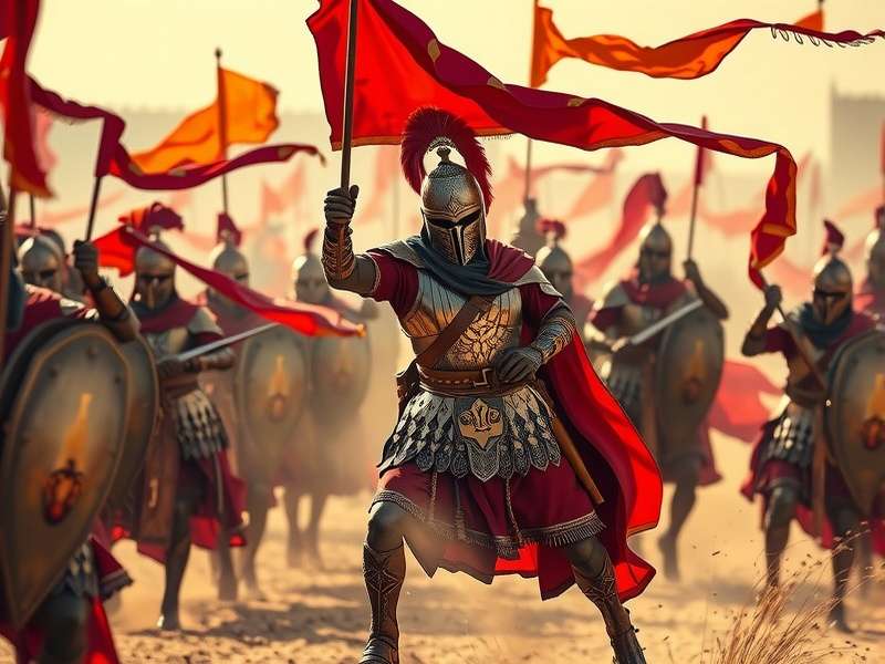 Mace Rajput Ruler battle scene with Rajput warriors